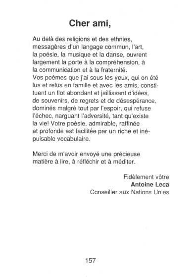 Antoine Leca, Consultant to ONU
about Georges Dumitresco poetry