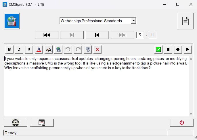 CMShanit Windows application